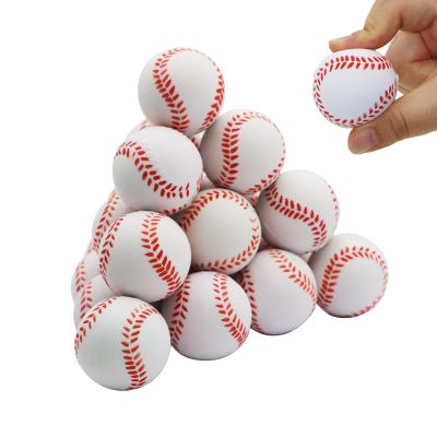 Urspasol 20 PCS Baseball Stress Balls for Kids 1.6 inch Baseball Party Favors Mini Sports Ball Small Foam Baseballs Squeeze Ball Stress Relief for School Carnival Reward