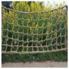Hemp Rope Net Outdoor Playground Climbing Safety Net Heavy Duty Treehouse Cargo Net Kids Rope Ladder Hammock Rock Protection Grid 10cm (Size : 3 * 10m(10 * 33ft)) view 1