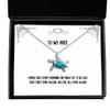 Beautiful Wife, I Wish That Every Morning we Wake up, it be Like That First time, Joke Opal Turtle Necklace for Wife from Husband view 1