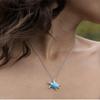 Beautiful Wife, I Wish That Every Morning we Wake up, it be Like That First time, Joke Opal Turtle Necklace for Wife from Husband view 3
