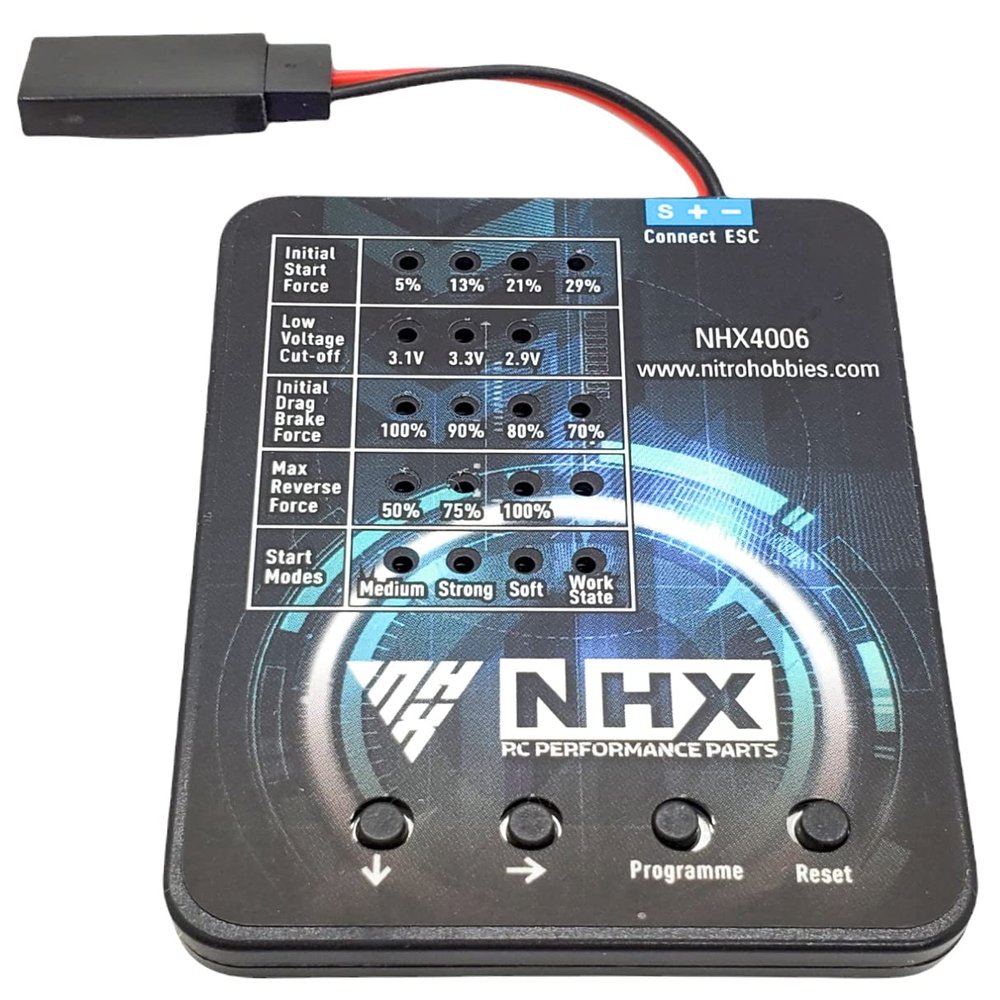 NHX RC Momentum 80A ESC Programming Card