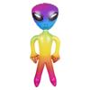 63" Giant Rainbow Alien Inflate (Vinyl) Galaxy/Tie Dye - Huge Inflatable Figures on Hang Tag (2 Pack) view 4