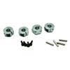 4X Wheel Hub 12mm Hex Adapter 5mm Thickness 5mm Hole for 1/10 RC Car Truck HPI HSP Redcat Tamiya Traxxas RC4WD D90 (Titanium) view 4