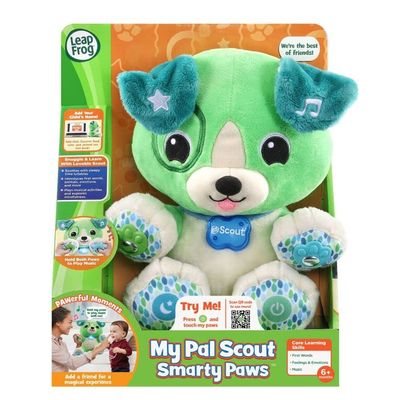 LeapFrog My Pal Scout Smarty Paws, Infant Plush Toy with Personalization, Music and lullabies, Learning Content for Baby to Toddler, English Version