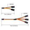Servo Y Harness Splitter Cable 3 Pin Connector Wire Male to Female 4 Way Extension Lead Compatible with JR Futaba RC Car Airplanes (3PCS 1to2 and 2PCS 1to3) view 2
