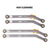 INJORA High Clearance Front 4 Links Set for SCX24 C10 JLU Bronco Base Camp 4Runner Axial 1/24 RC Crawler Car, 8PCSGrey view 2
