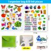PENGFULL Felt Flannel Board Story Pieces for Toddlers Preschool,Kids Interactive Storytelling Teaching Play Kits for Flannel Board,with Words Felt Pieces(Insect Butterfly) view 2