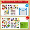 PENGFULL Felt Flannel Board Story Pieces for Toddlers Preschool,Kids Interactive Storytelling Teaching Play Kits for Flannel Board,with Words Felt Pieces(Insect Butterfly) view 4