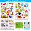 PENGFULL Felt Flannel Board Story Pieces for Toddlers Preschool,Kids Interactive Storytelling Teaching Play Kits for Felt Flannel Board,with Words Pieces(Marine Animals) view 2
