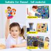 PENGFULL Felt Flannel Board Story Pieces for Toddlers Preschool,Kids Interactive Storytelling Teaching Play Kits for Felt Flannel Board,with Words Pieces(Marine Animals) view 4