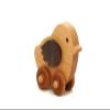 Wooden Chicken Toy Car  Easter Basket Gift for Toddlers & Kids, Handmade Wooden Push Toy, Natural Wood Farm Animal Toy view 4
