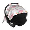 Personalized Baby Car Seat Cover Canopy with Name for Girls Boys Custom Pink Rainbow Baby Carrier Covers view 4