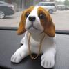 BESPORTBLE Dashboard Animal Dog Puppy Car Dog Decoration Desktop Shaking Head Dolls Figurines Statue for Home Car Store Decoration Dashboard Ornaments Beagle view 4