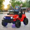 OLAKIDS Kids Ride on Truck, 12V Electric Vehicle with Remote Control, Battery Powered Toddler Car with Music, Horn, 3 Speeds, LED Lights, Bluetooth, USB, Radio (Red) view 2
