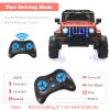 OLAKIDS Kids Ride on Truck, 12V Electric Vehicle with Remote Control, Battery Powered Toddler Car with Music, Horn, 3 Speeds, LED Lights, Bluetooth, USB, Radio (Red) view 3