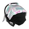 Personalized Baby Car Seat Cover Canopy with Name for Girls Boys Custom Baby Carrier Covers view 4