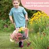 Altdorff Kids Wheelbarrow Set Metal, Pink Child Wheel Barrel and Kids Gardening Tools Toddler, Garden Toys with Small Wheel Barrow, Outdoor Indoor Toys Gift for Girls view 2