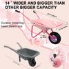 Altdorff Kids Wheelbarrow Set Metal, Pink Child Wheel Barrel and Kids Gardening Tools Toddler, Garden Toys with Small Wheel Barrow, Outdoor Indoor Toys Gift for Girls view 3