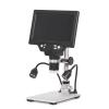 Lab Microscope Slides G1200 Digital Microscope 7 Inch 12MP 1-1200X Continuous Magnifier with Aluminum Alloy Stand Microscope Parts (Color : No Battery) view 4
