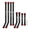 INJORA High Clearance 4 Links Set CNC Aluminum Links Set for SCX24 AXI90081 Deadbolt Axial 1/24 RC Crawler Car,8PCSBlack view 1
