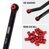 INJORA High Clearance 4 Links Set CNC Aluminum Links Set for SCX24 AXI90081 Deadbolt Axial 1/24 RC Crawler Car,8PCSBlack view 4