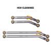 INJORA High Clearance 4 Links Set CNC Aluminum Links Set for SCX24 AXI90081 Deadbolt AXI00004 Axial 1/24 RC Crawler Car,8PCSGrey view 2