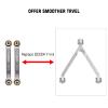 INJORA High Clearance 4 Links Set CNC Aluminum Links Set for SCX24 AXI90081 Deadbolt AXI00004 Axial 1/24 RC Crawler Car,8PCSGrey view 3