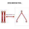 INJORA High Clearance 4 Links Set CNC Aluminum Links Set for SCX24 AXI90081 Deadbolt Axial 1/24 RC Crawler Car,8PCS (Red) view 3