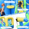HONEY JOY Inflatable Water Slide, 5 in 1 Water Park Castle Bouncy House w/Water Cannons, Long Slide w/Arch, Indoor Outdoor Blow Up Waterslide Inflatables for Kids and Adults Backyard(Without Blower) view 2
