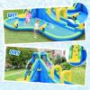 HONEY JOY Inflatable Water Slide, 5 in 1 Water Park Castle Bouncy House w/Water Cannons, Long Slide w/Arch, Indoor Outdoor Blow Up Waterslide Inflatables for Kids and Adults Backyard(Without Blower) view 3
