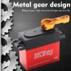 GoolRC 4PCS 30KG Digital Servo Metal Gear High Torque Servo with 25T Arm for 1/8 1/10 1/12 Scale RC Cars Robot Boat (Control Angle 180? view 4