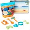 Amazon Basics 3lbs Moldable Sensory Play Sand with Castle Molds and Tool Set, for Kids Ages 3 and Up, Medium, Natural Sand, 11 Count (Pack of 1) view 1