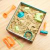Amazon Basics 3lbs Moldable Sensory Play Sand with Castle Molds and Tool Set, for Kids Ages 3 and Up, Medium, Natural Sand, 11 Count (Pack of 1) view 4