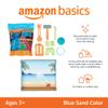 Amazon Basics 11 Piece Moldable Sensory Sand Toy Kit with Castle Molds and Tools, 3lbs Blue Color, for Kids Ages 3 and Up view 2