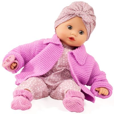 Gotz Muffin Soft Mood Bald Baby Doll with Blue Sleeping Eyes for Ages 18 Months and Up