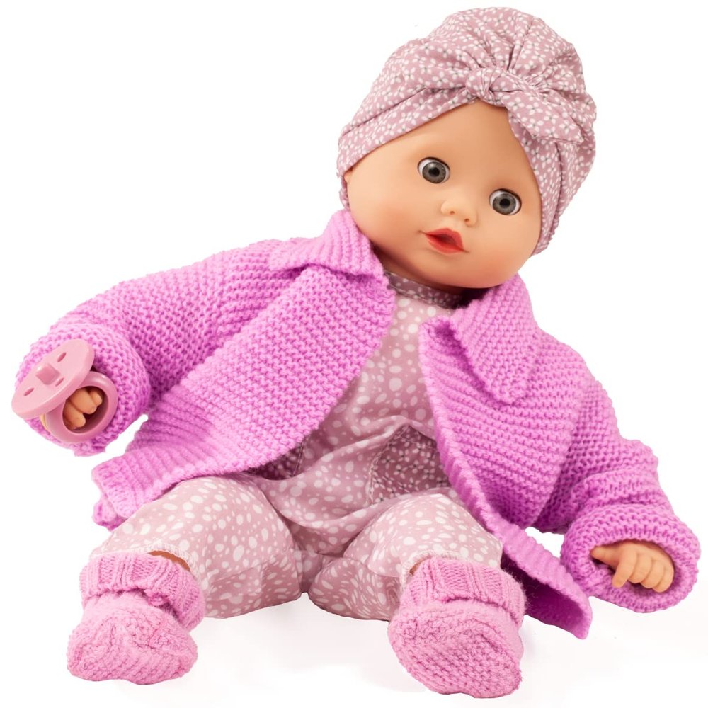 Gotz Muffin Soft Mood Bald Baby Doll with Blue Sleeping Eyes for Ages 18 Months and Up