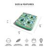 Big Joe Captain's Caddie No Inflation Needed Pool Float Drink Holder, Tropical Palm Green Double Sided Mesh, Quick Draining Fabric, 2 feet view 2