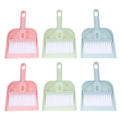 Mipcase Mini Whisk Broom Dollhouse Miniature Broom 6 Sets of Mini Broom and Dustpan Cleaning Dustpan and Brush Desktop Cleaning Tools Dollhouse Miniature Toy Dollhouse Miniature Toy