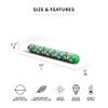 Big Joe Noodle No Inflation Needed Pool Float, Tropical Palm Green Double Sided Mesh, Quick Draining Fabric, Jumbo 4 feet view 2