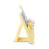 DEMDACO Puppy Yellow and Blue Plush Rattle and Play Pals 4 Piece Set view 4