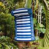 Big Joe Kona Hammock No Inflation Needed Pool Lounger with Headrest, Americana Nautical Stripe Double Sided Mesh, Quick Draining Fabric, 4 feet Big view 3