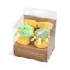 DEMDACO Dinosaur 3-6 months Yellow and Green Baby Rattle and Mirror Activity Sock Set view 3