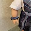 18 inch American Doll Outfit/Two Styles Jumper//School Plaid Jumper include Blouse and Hair Accessory/(Doll and Shoe not included) (Manhattan-P82, Split-Front) view 4