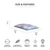 Big Joe Lagoon Lounger No Inflation Needed Pool Float, Tropical Hibiscus Aqua Double Sided Mesh, Quick Draining Fabric, 5 feet Giant view 2