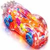 ArtCreativity Light Up Transparent Gear Racer Toy Car for Kids, Bump and Go Toy car with Colorful Moving Gears, Music & LED Effects, Fun Educational Toy, Great Birthday Gifts for Kids 3 Years & Plus view 1