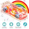 ArtCreativity Light Up Transparent Gear Racer Toy Car for Kids, Bump and Go Toy car with Colorful Moving Gears, Music & LED Effects, Fun Educational Toy, Great Birthday Gifts for Kids 3 Years & Plus view 2