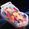 ArtCreativity Light Up Transparent Gear Racer Toy Car for Kids, Bump and Go Toy car with Colorful Moving Gears, Music & LED Effects, Fun Educational Toy, Great Birthday Gifts for Kids 3 Years & Plus view 4