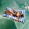 Big Joe Lagoon Lounger No Inflation Needed Pool Float, Americana Nautical Stripe Double Sided Mesh, Quick Draining Fabric, 5 feet Giant view 3