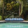 Big Joe Lagoon Lounger No Inflation Needed Pool Float, Americana Nautical Stripe Double Sided Mesh, Quick Draining Fabric, 5 feet Giant view 4