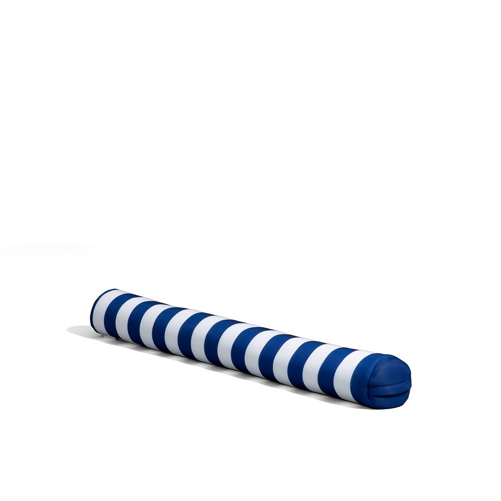 Big Joe Noodle No Inflation Needed Pool Float, Americana Nautical Stripe Double Sided Mesh, Quick Draining Fabric, Jumbo 4 feet